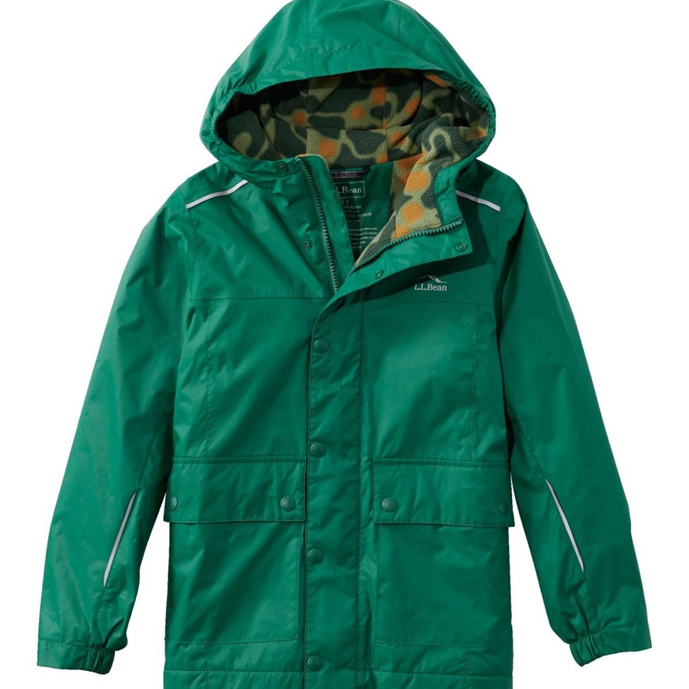 L.L. Bean Kids puddle stomper Raincoat jacket